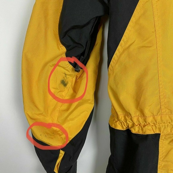 The North Face Jacket Women 8 Ski Snowboar Yellow Black Extreme Light Hooded VTG - Picture 10 of 12